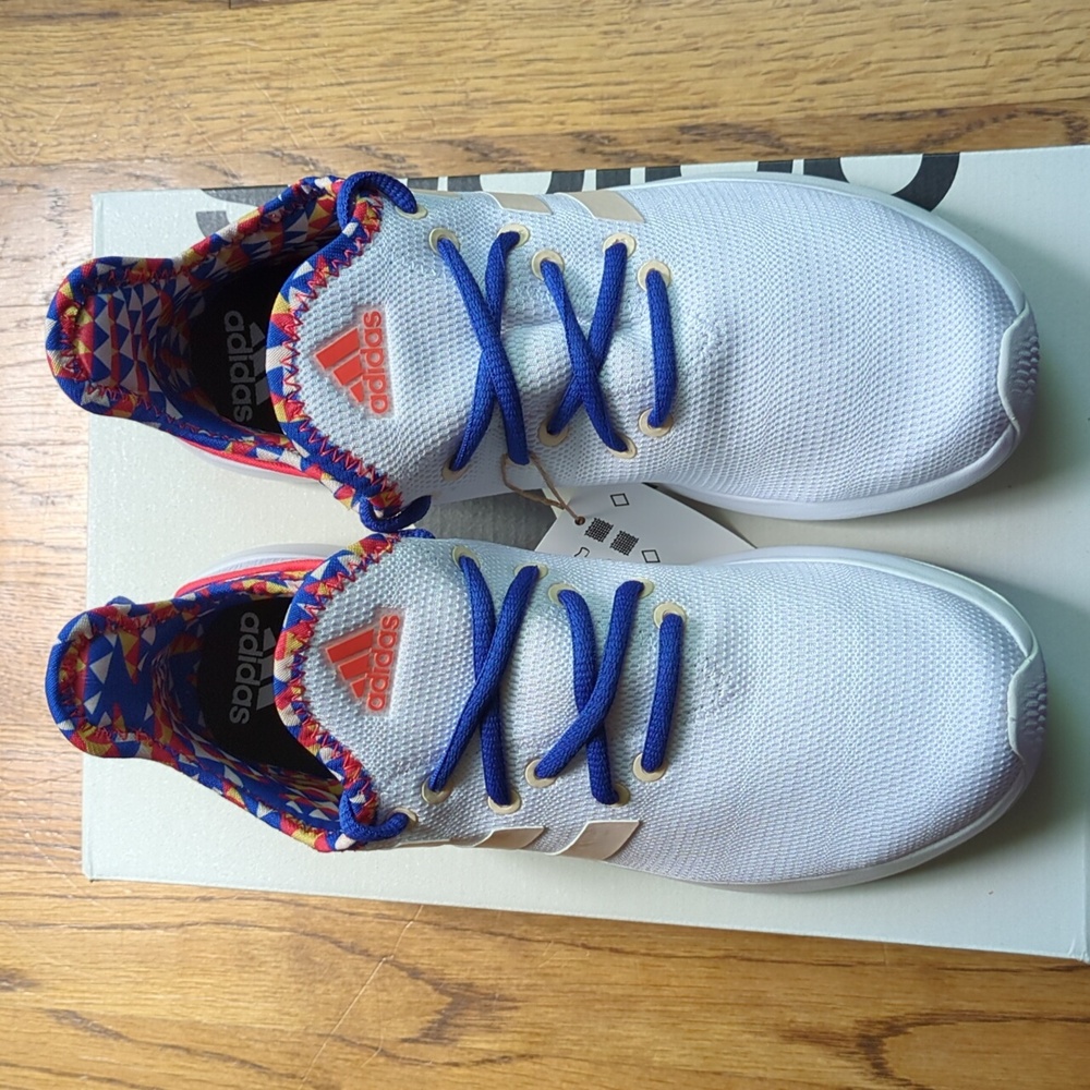 NIB FARM Rio Cloudfoam Pure SPW Shoe Adidas Collab Women's 7.5 Abstract Print - Picture 3 of 16
